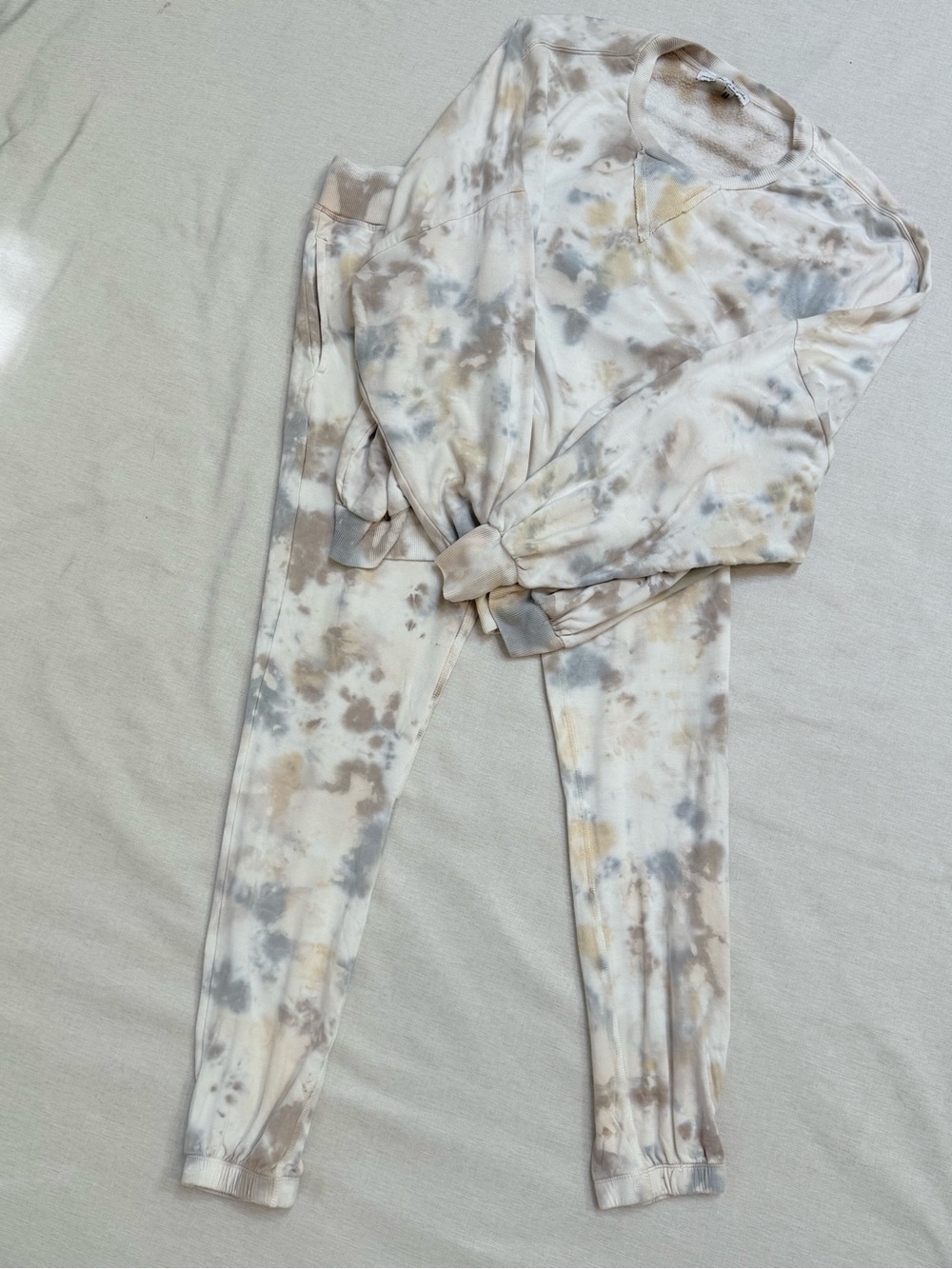 Young Fabulous & Broke Tie Dye Lounge Set Sweatshirt + Joggers Size S